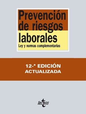 cover image of Prevención de riesgos laborales